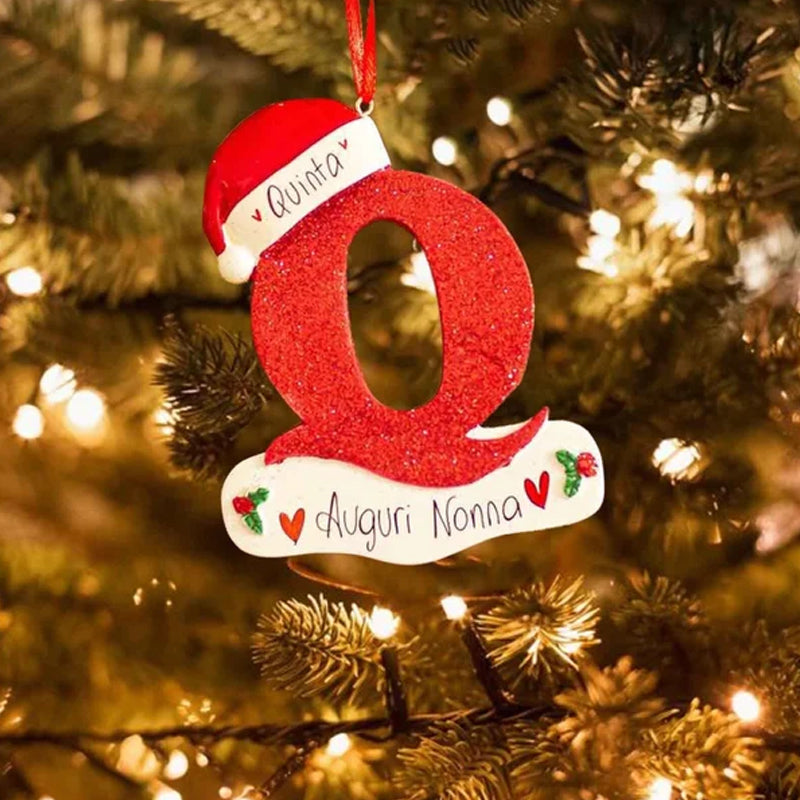 DIY Letters Christmas Hanging Ornaments