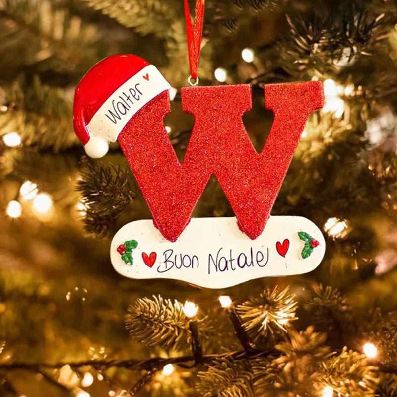 DIY Letters Christmas Hanging Ornaments