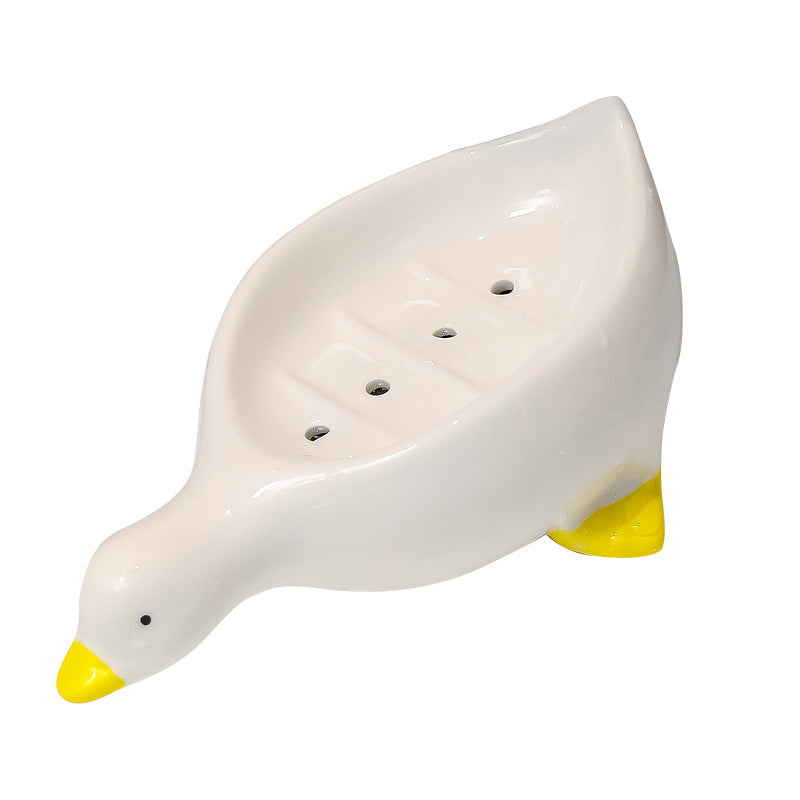 Ceramic Duck Soap Box