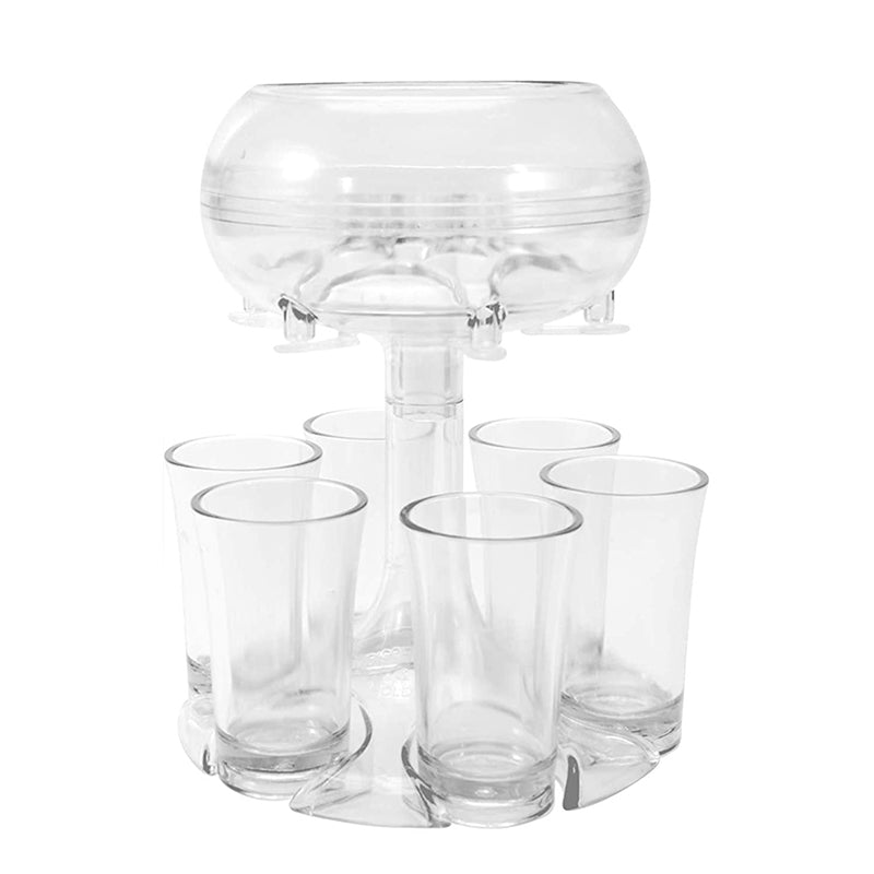 6 Shot Glass Dispenser og holder