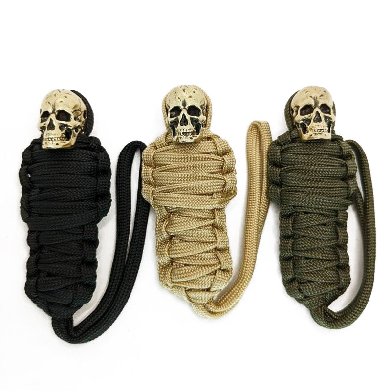 Paracord nøkkelring Mummy Messing Skull