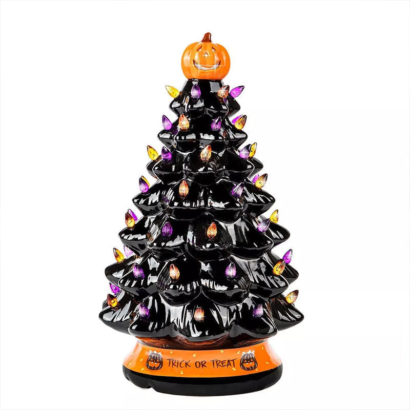 Halloween Colored Lights Christmas Tree