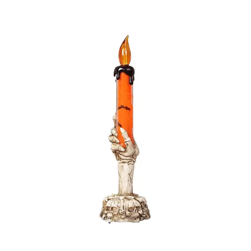 Halloween Skull Candle Holder Light