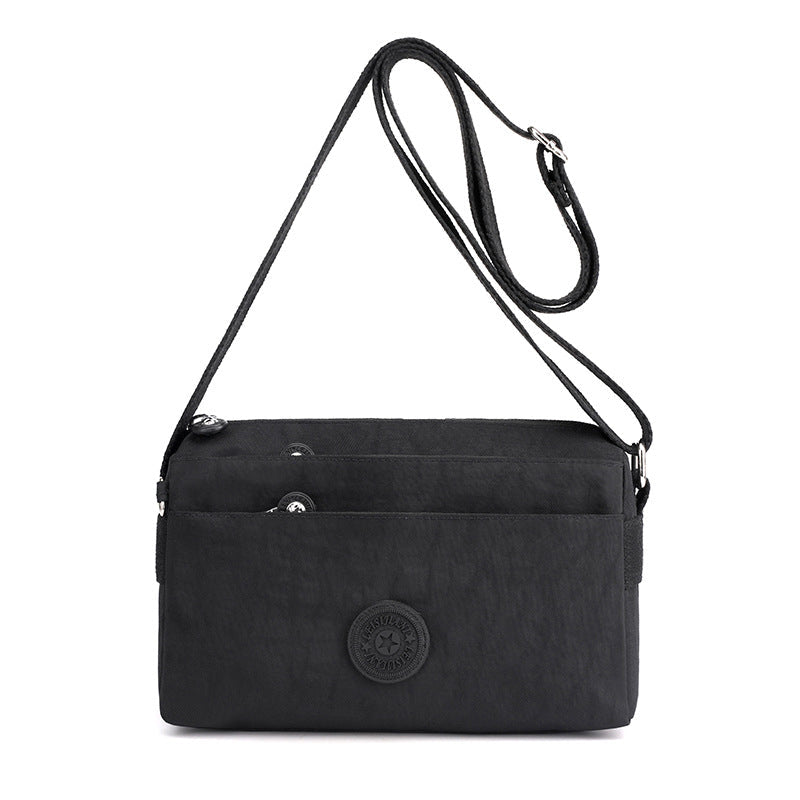 Dame uformelt flerlags fasjonabel nylon enkel crossbody-veske